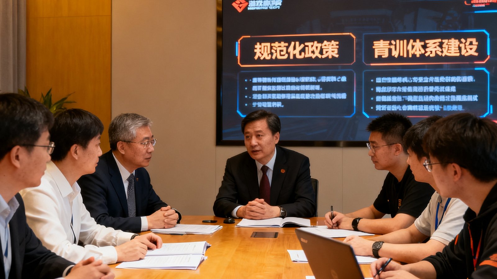 电竞产业政策峰会，政府代表与游戏厂商讨论规范化与青训体系